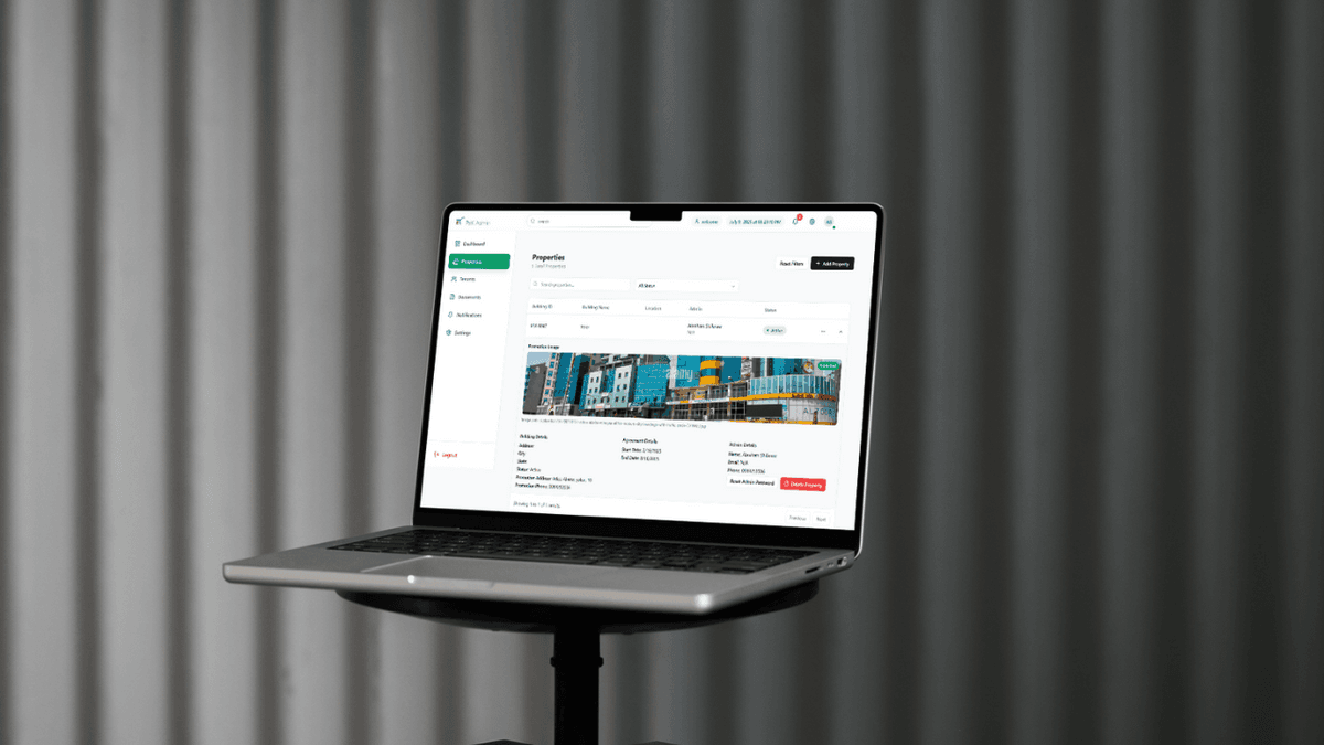 Pex Property Management System — interface